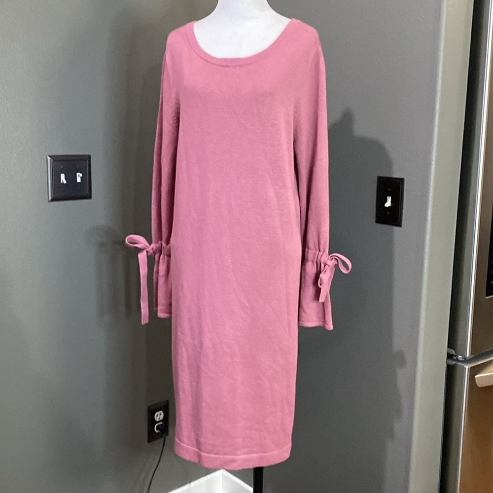 Banana Republic Women's Bell Sleeve Sweater Dress Mauve Pink NWT